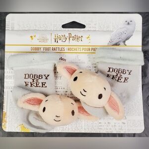 Warner Brothers Harry Potter Dobby Baby Infant Rattle Socks 0-6 Months - NIP